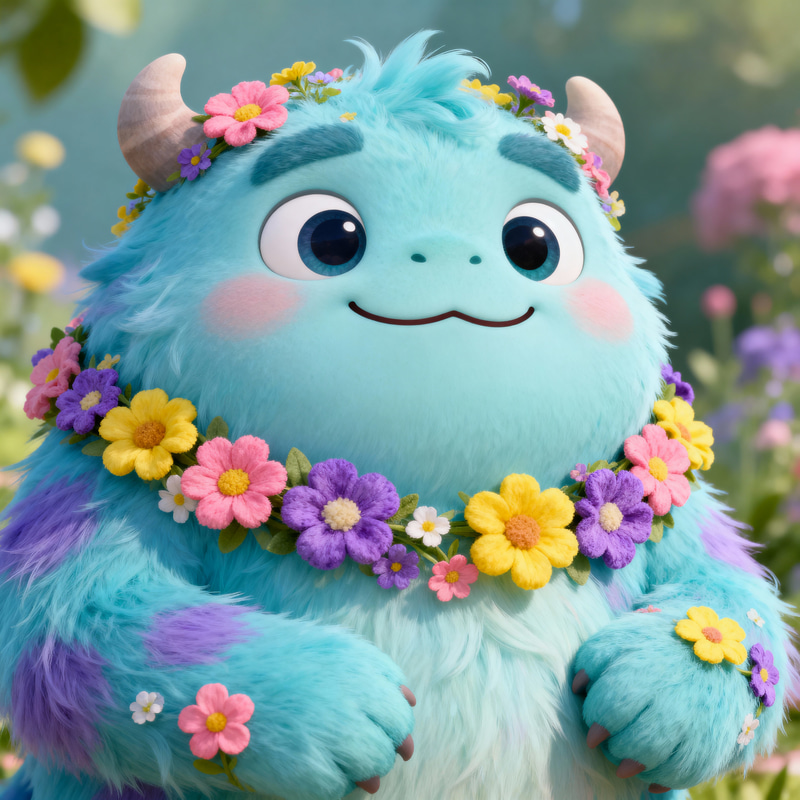 Animated Flower Monster Art