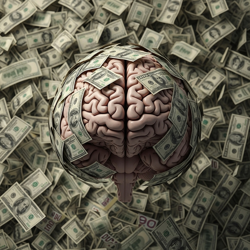 Brain Wrapped in Money: Greed vs. Conscience Brain Wrapped in Money: Greed vs. Conscience