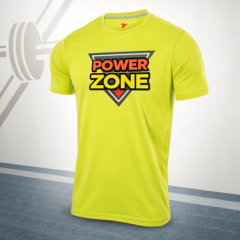 Crossfit T-Shirt with Power Zone Logo Crossfit T-Shirt with Power Zone Logo