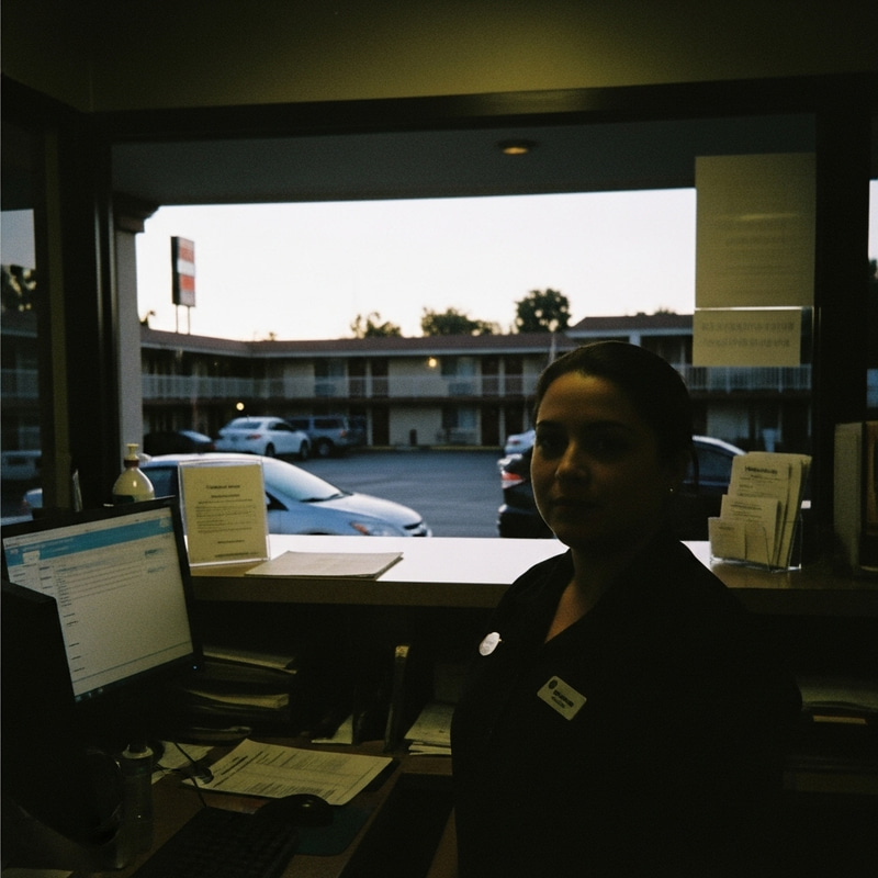 Motel Front Desk Photo Proof of Work