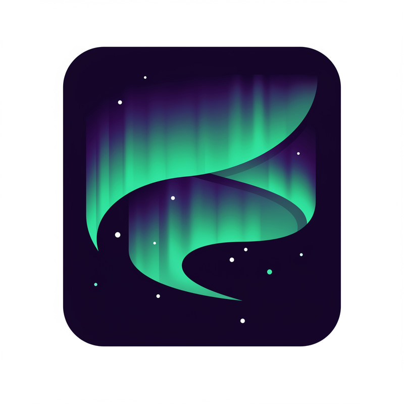 Aurora Icon Design | Unique Symbol Creation
