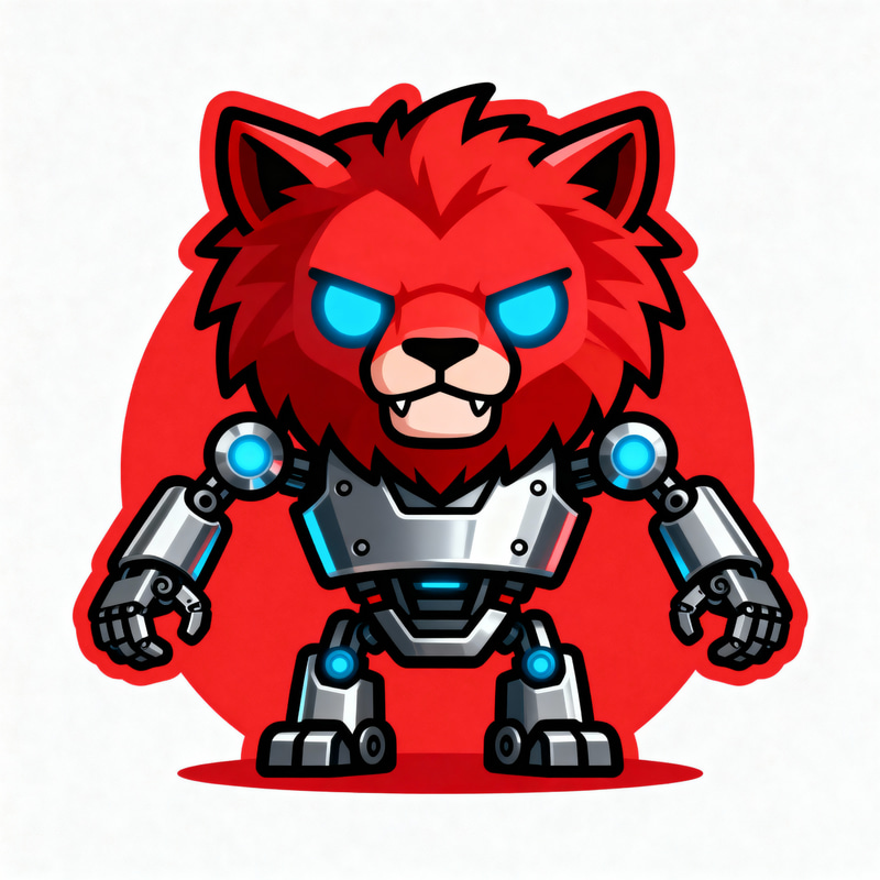 Unique Beast-Robot Mascot Logo Design