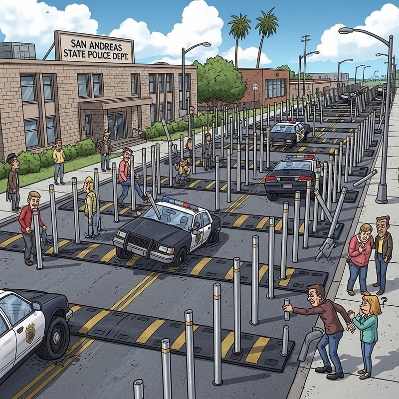 Caricature of San Andreas State Police Dept