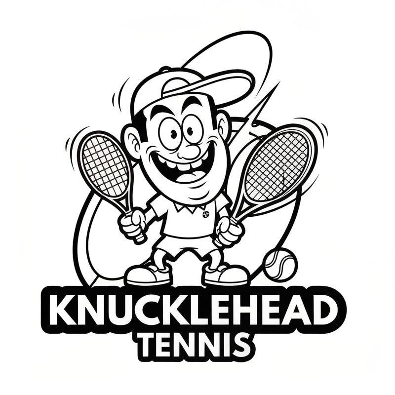 Knucklehead Tennis Logo Design - Cartoon Style Knucklehead Tennis Logo Design - Cartoon Style