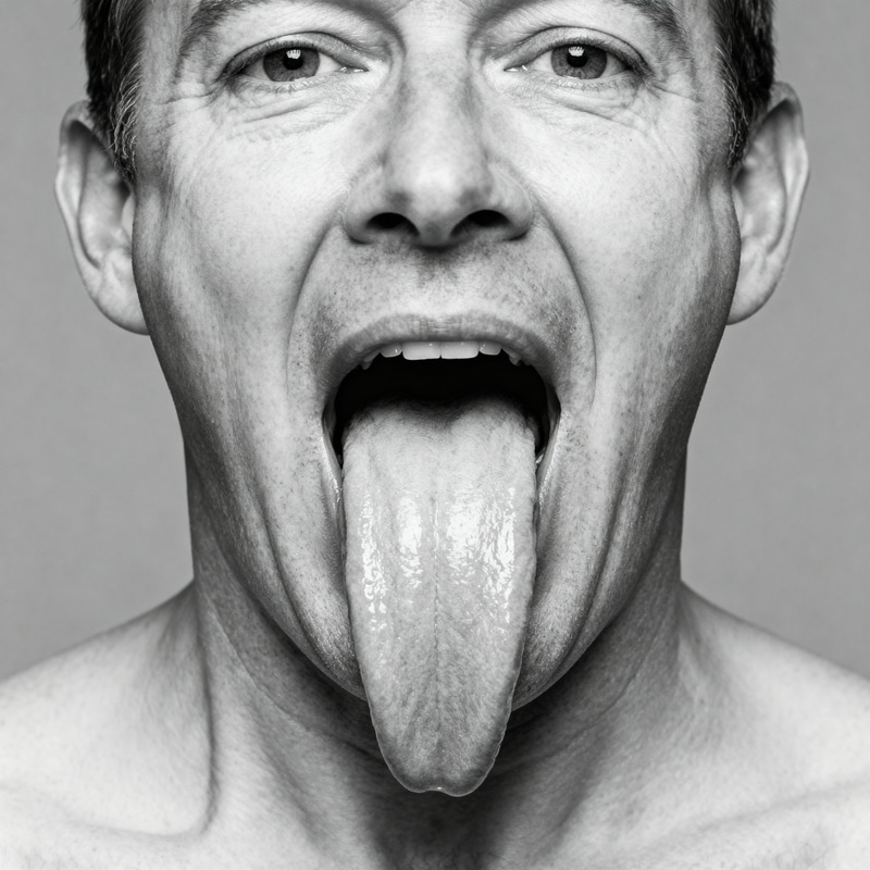 Unbelievable Tongue Length – Unique Facial Portrait