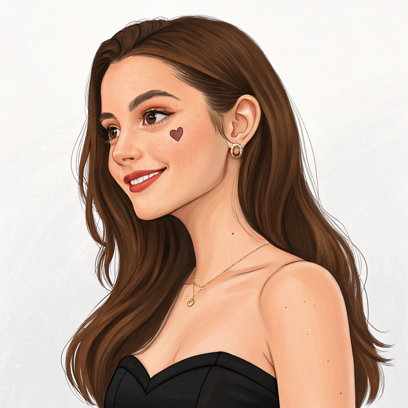 Elegant Young Woman in a Black Strapless Dress Elegant Young Woman in a Black Strapless Dress