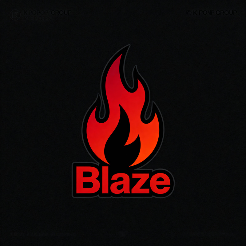 Blaze K-Pop Group Logo Design Blaze K-Pop Group Logo Design