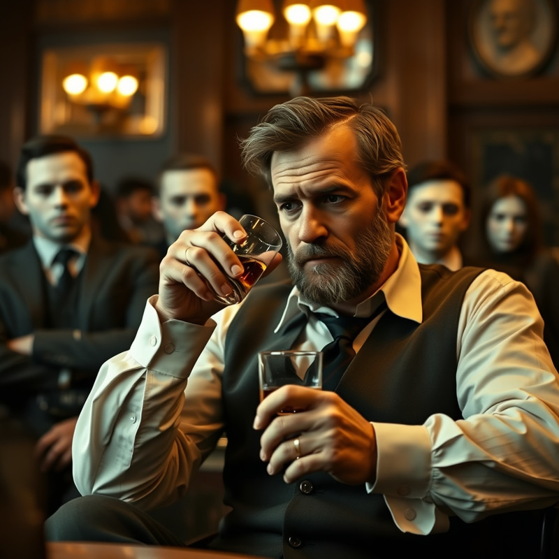 The Masked Truth: A Thoughtful Evening at the Bar The Masked Truth: A Thoughtful Evening at the Bar