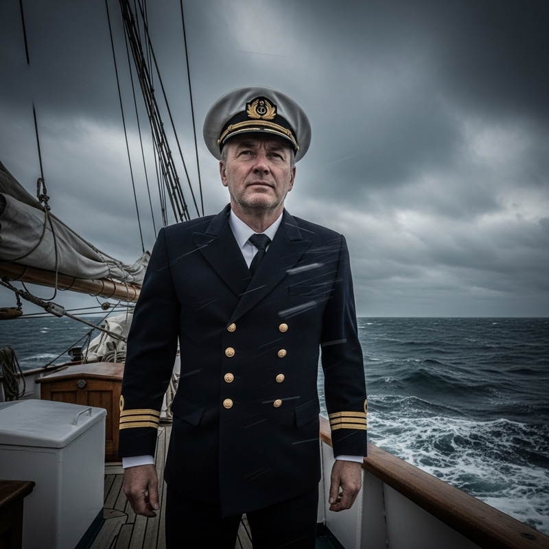 Full Uniform Ship Captain with Hat