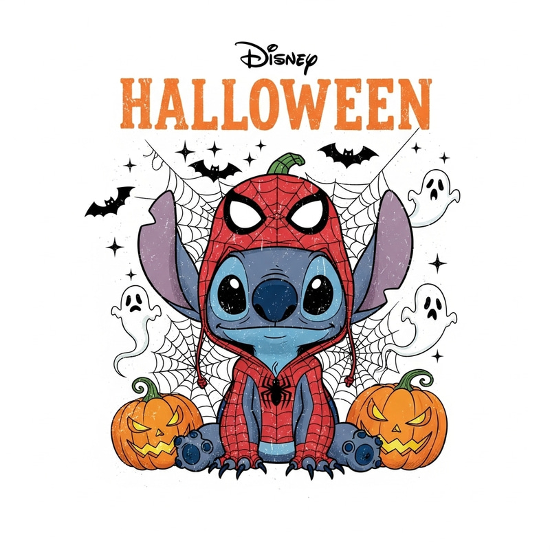 Disney Stitch Halloween T-Shirt Design Disney Stitch Halloween T-Shirt Design