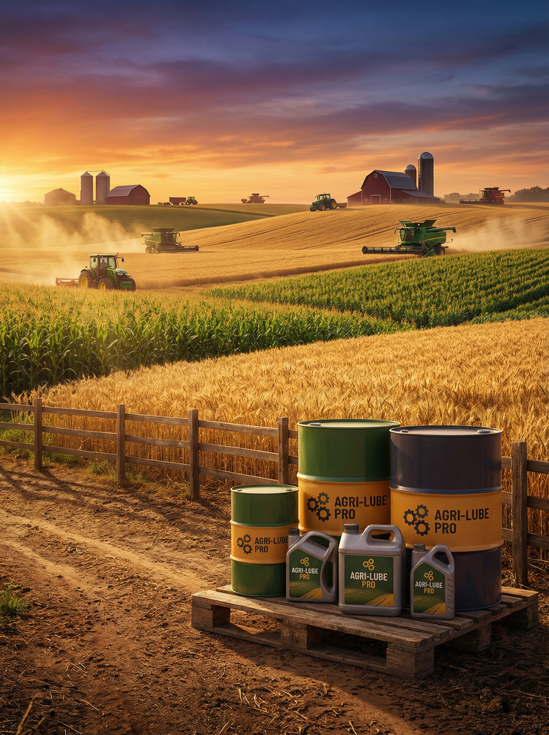 High-Quality Advertising Background for Agricultural Lubricants High-Quality Advertising Background for Agricultural Lubricants