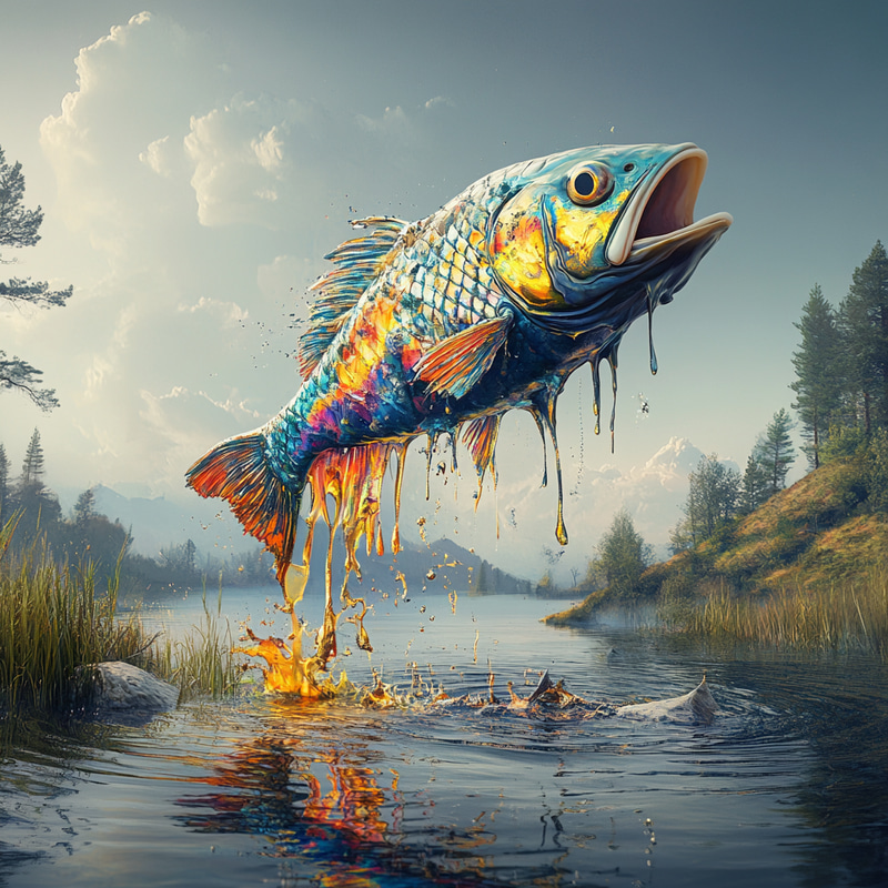 Surreal Fishing: Disfigured Creatures & Colorful Fish Surreal Fishing: Disfigured Creatures & Colorful Fish