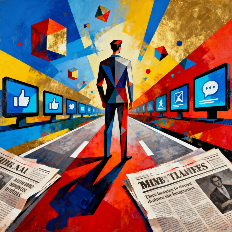 Kandinsky Style Abstract Art: Social Media vs Newspapers Kandinsky Style Abstract Art: Social Media vs Newspapers