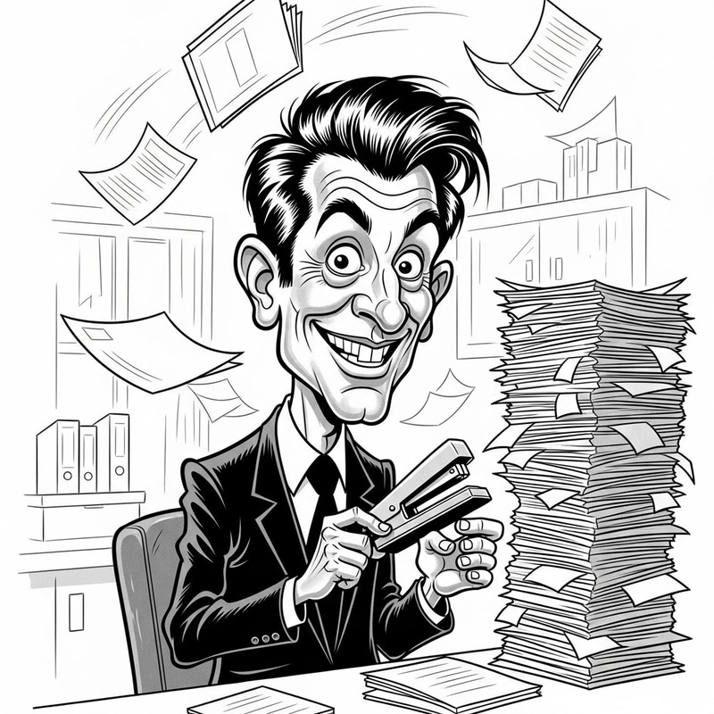 Funny Office Worker Caricature - Shop Now Funny Office Worker Caricature - Shop Now