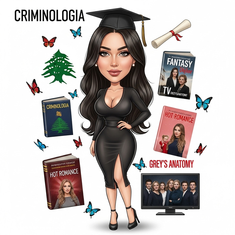 Elegant Cartoon Girl with Criminology Theme Elegant Cartoon Girl with Criminology Theme