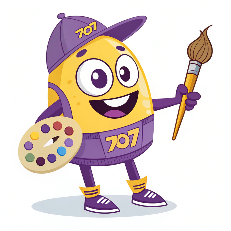 707 Creative Mascot Design: Unique & Vibrant 707 Creative Mascot Design: Unique & Vibrant