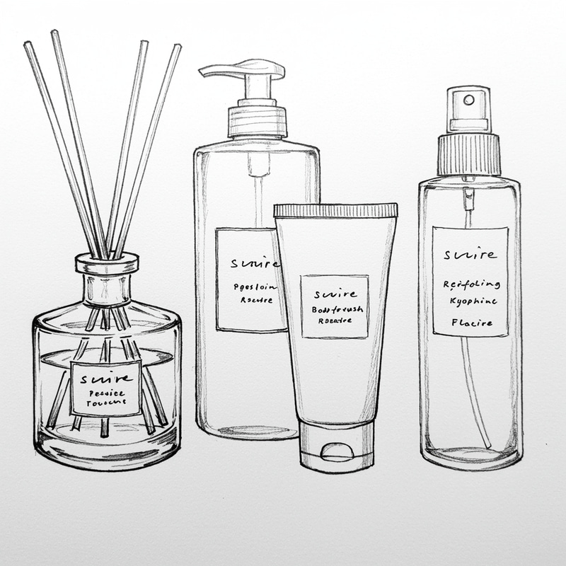 Elegant Home Fragrance Collection Sketch Elegant Home Fragrance Collection Sketch