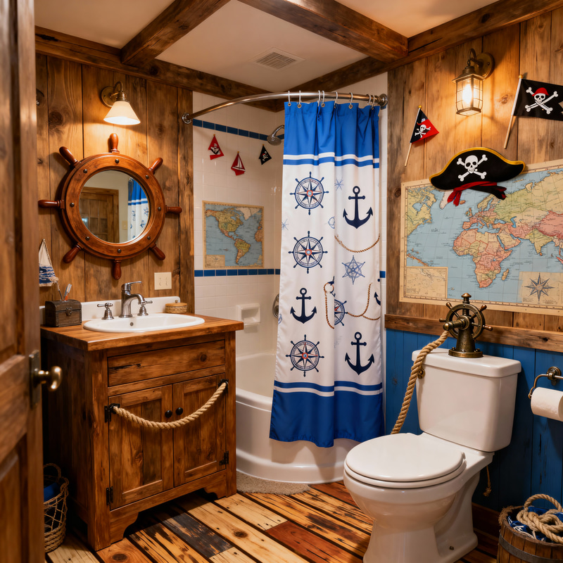 Pirate Themed Bathroom Decor Ideas