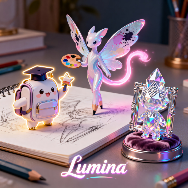 Lumina Pencil Brand Mascots: Students, Artists, Collectors Lumina Pencil Brand Mascots: Students, Artists, Collectors
