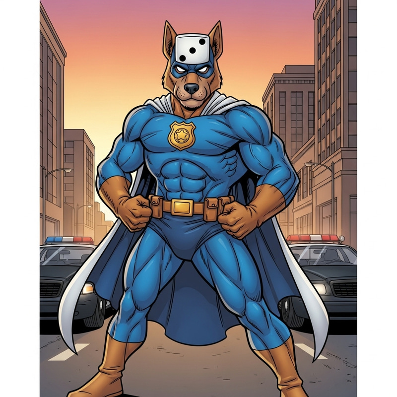 Police Mascot Super Hero - Community Safety Champion Police Mascot Super Hero - Community Safety Champion