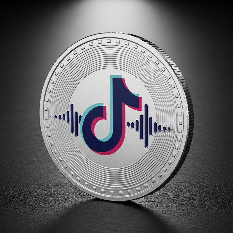 Cool TikTok Logo Coin for Collectors Cool TikTok Logo Coin for Collectors