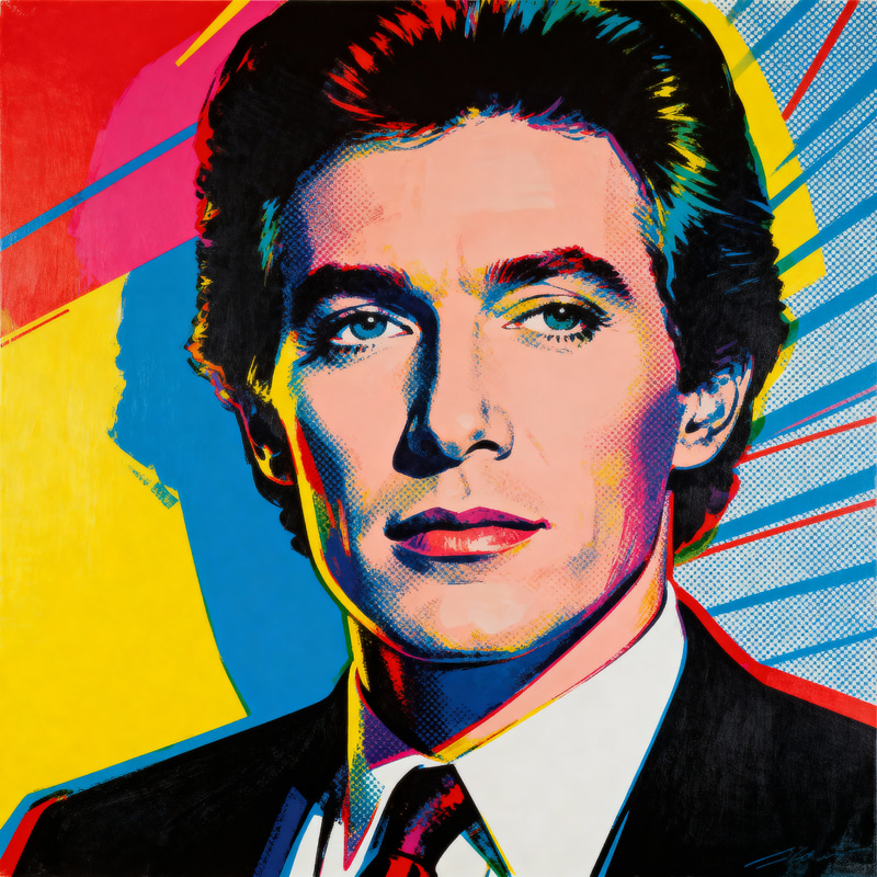 Vibrant Warhol-Style Pop Art Portraits