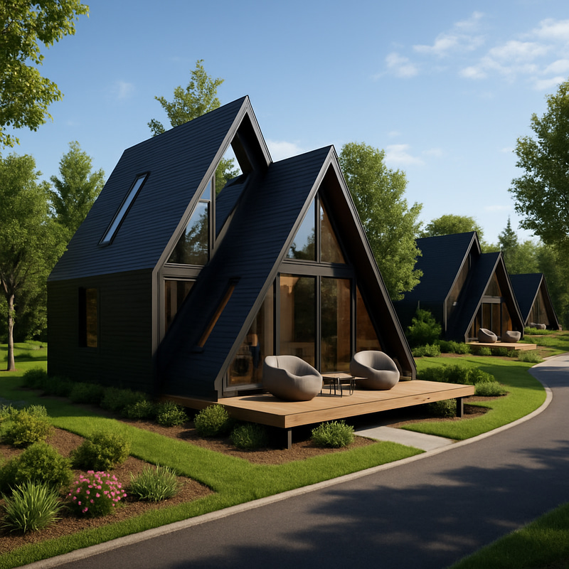 Stunning 3D A-Frame House Visualizations Stunning 3D A-Frame House Visualizations