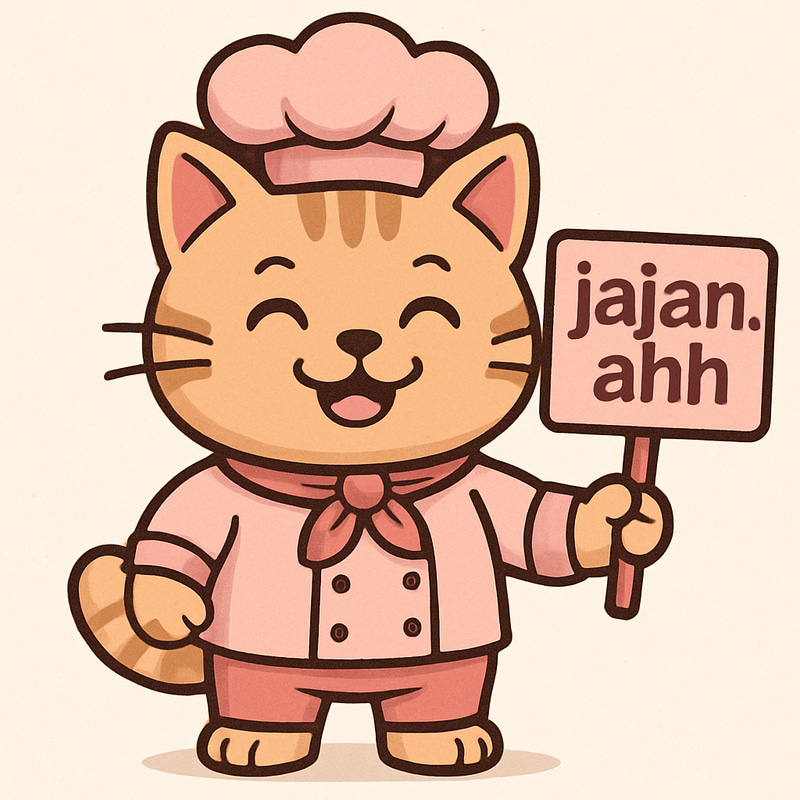 Cute Pink Chef Cat Mascot Design Cute Pink Chef Cat Mascot Design
