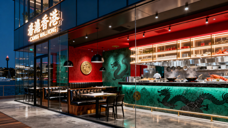 High-End Cantonese Restaurant Design in Walsh Bay High-End Cantonese Restaurant Design in Walsh Bay