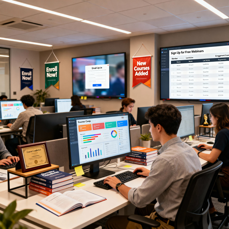 Modern Online Education Office Setup Modern Online Education Office Setup