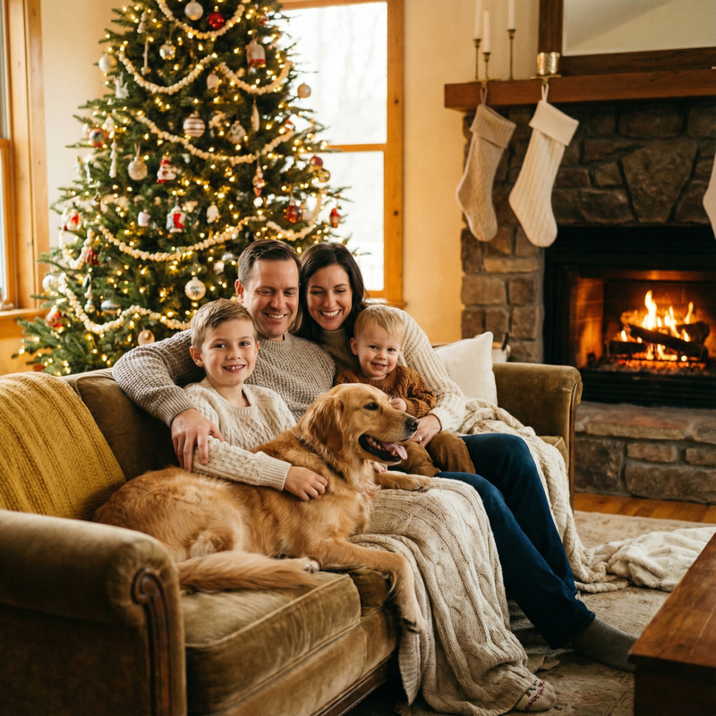 Cozy Family Christmas Photo Ideas Cozy Family Christmas Photo Ideas