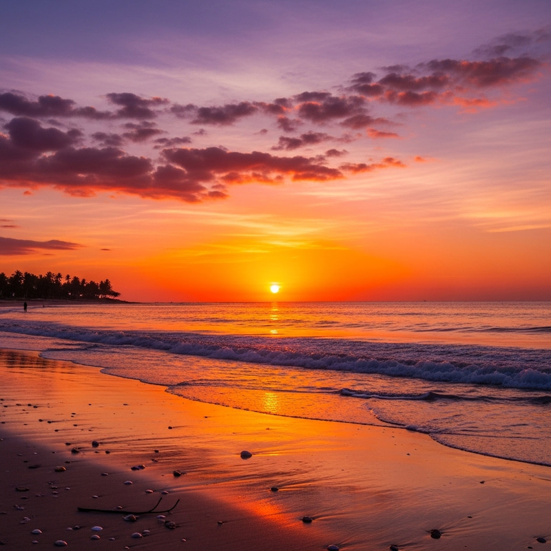 Summer Sunset on the Beach Summer Sunset on the Beach