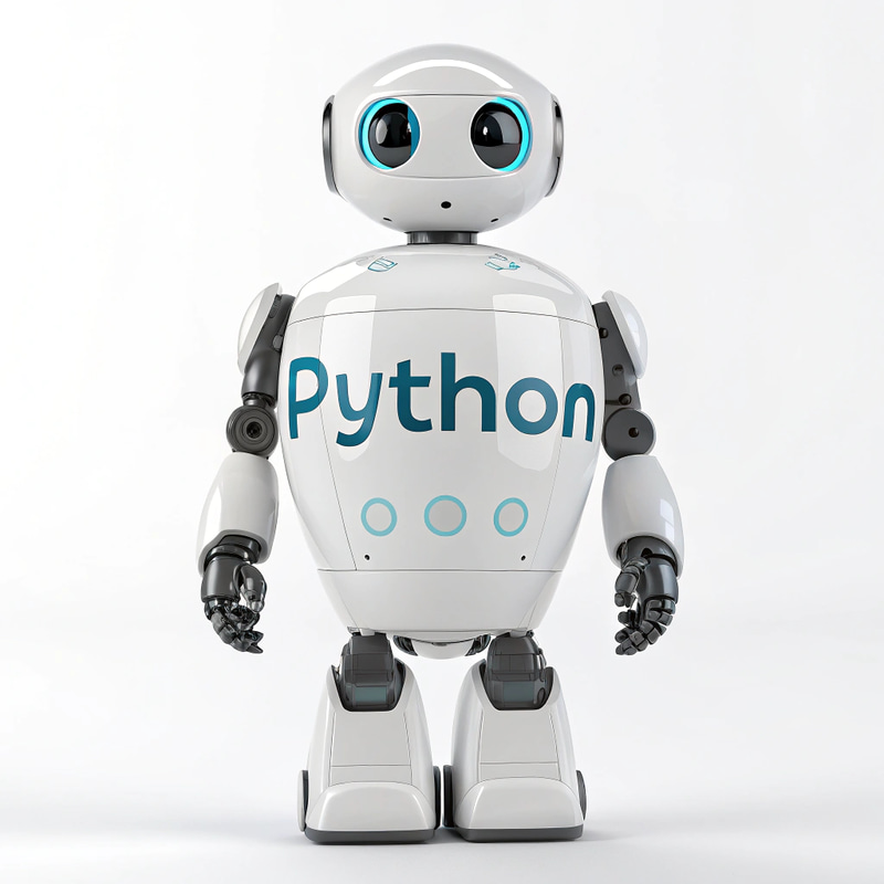 Python Language Robot Background Image