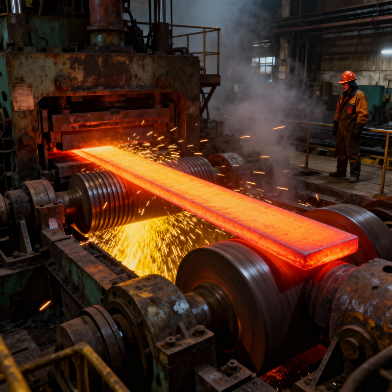 Dramatic Steel Rolling Mill Photography
