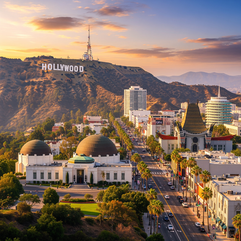 Iconic Hollywood Landscape Art Iconic Hollywood Landscape Art