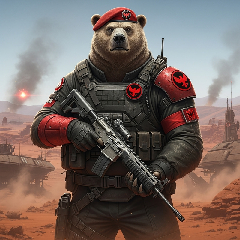 Military Bear in DayZ Red Fraction Military Bear in DayZ Red Fraction