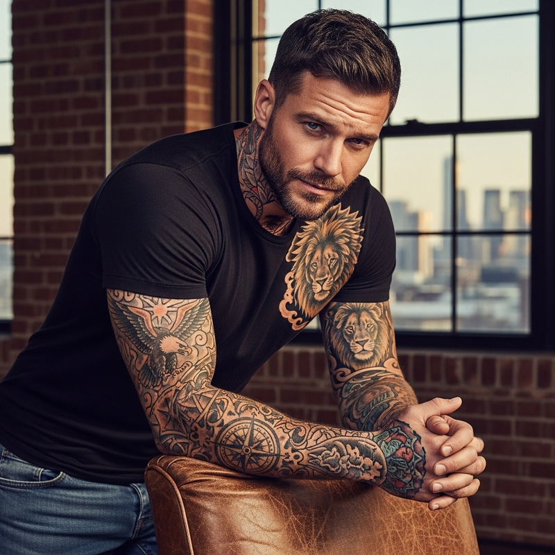 Hot Late 30s Guy with Tattoos Hot Late 30s Guy with Tattoos