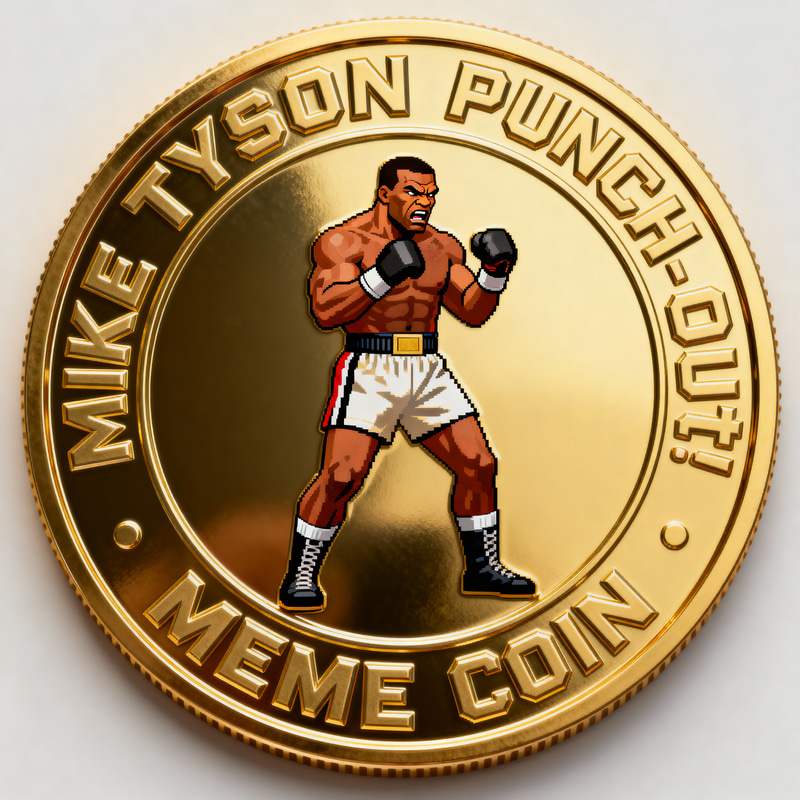 Mike Tyson Meme Coin: Punch Out Character Gold Token Mike Tyson Meme Coin: Punch Out Character Gold Token