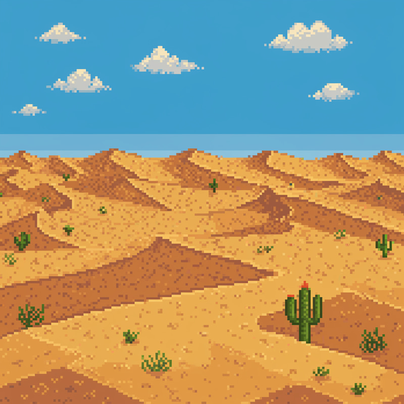 Desert Pixel Art: Stunning 8-Bit Designs