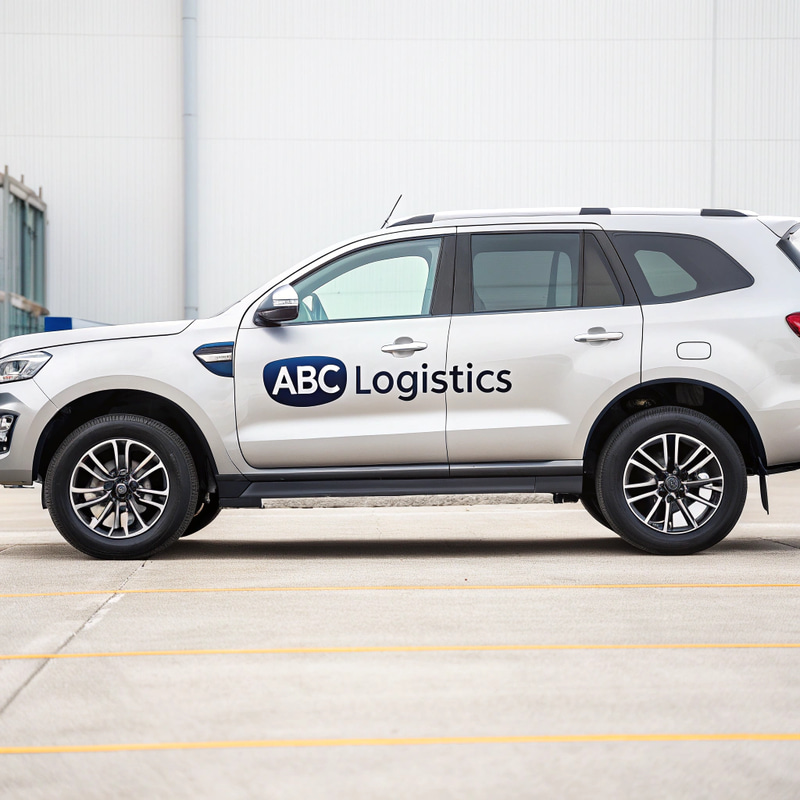 Company Vehicle Sign Writing on 2024 Ford Everest Company Vehicle Sign Writing on 2024 Ford Everest