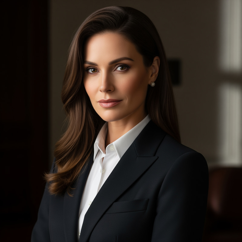 Luxurious Official Portrait in Black Suit Luxurious Official Portrait in Black Suit