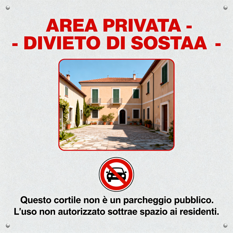 Private Area - No Parking Sign Private Area - No Parking Sign