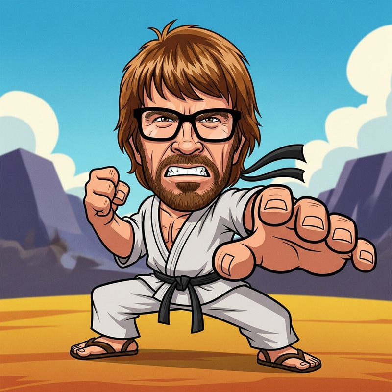 Ñoño del Chavo del 8: Chuck Norris Style