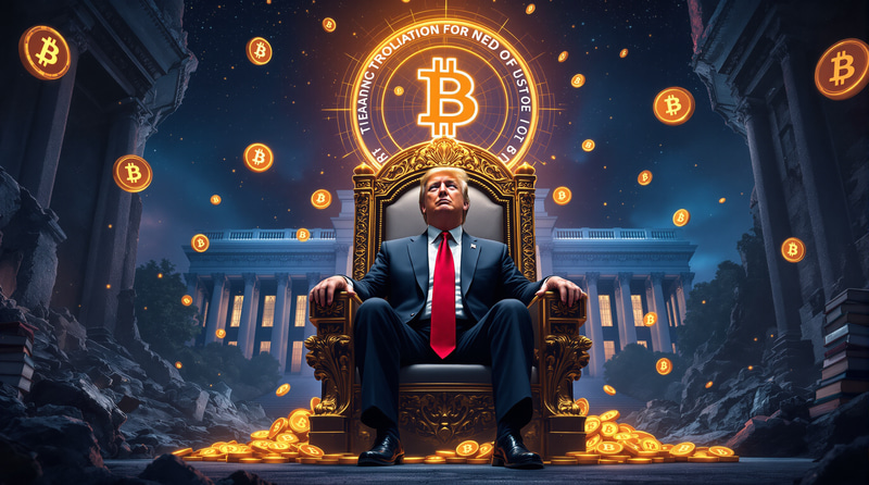 Trump's Futuristic Throne: Crypto & Finance Clash