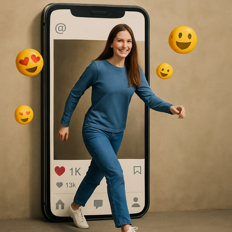 Trompe L'Oeil Social Media Illusion Art Trompe L'Oeil Social Media Illusion Art