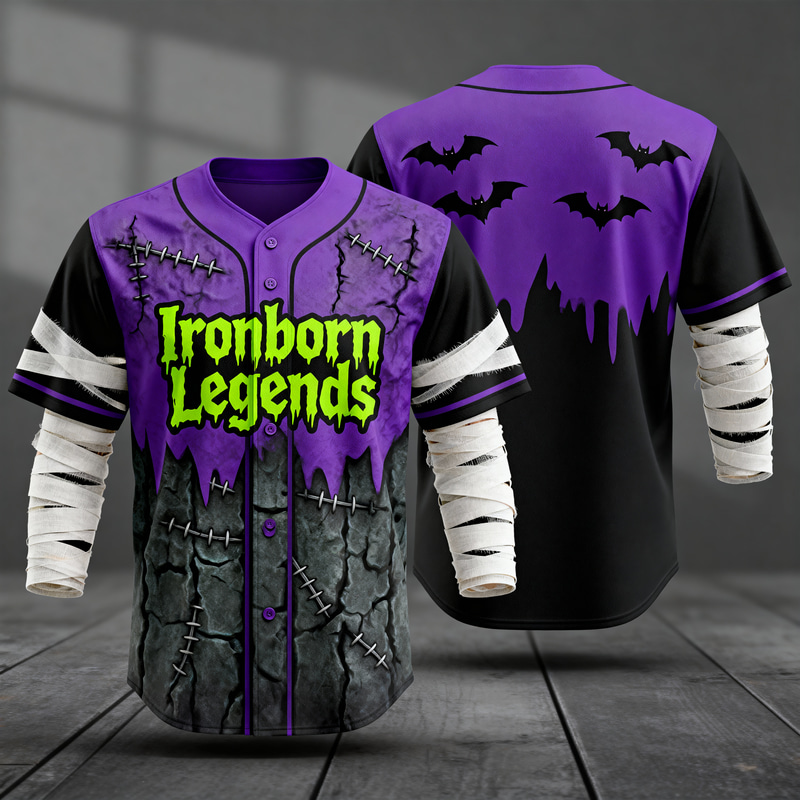 Halloween Baseball Jersey - Ironborn Legends