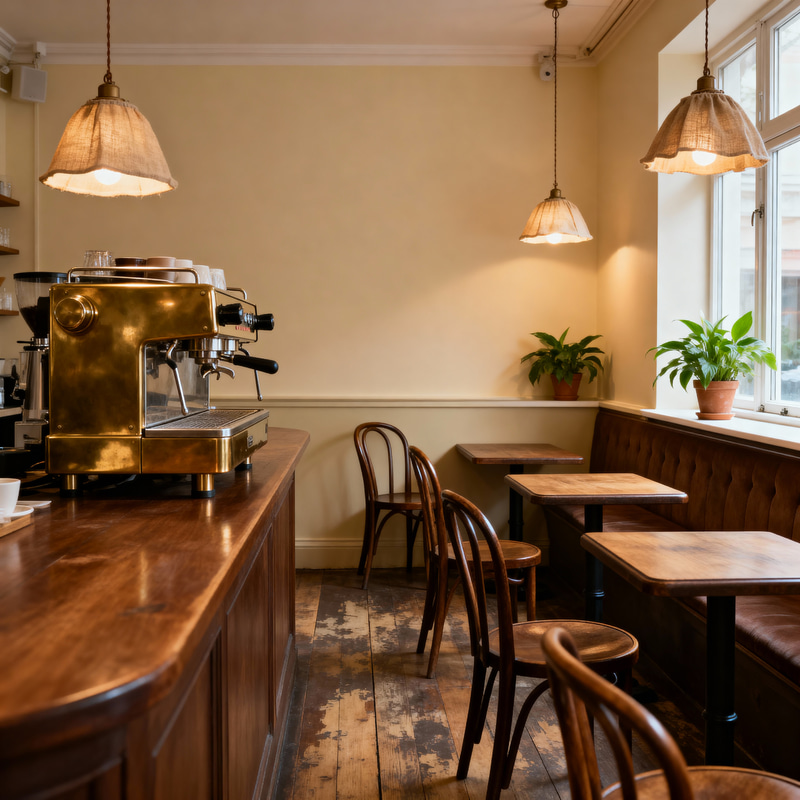 Cozy Vintage Cafe Design Ideas