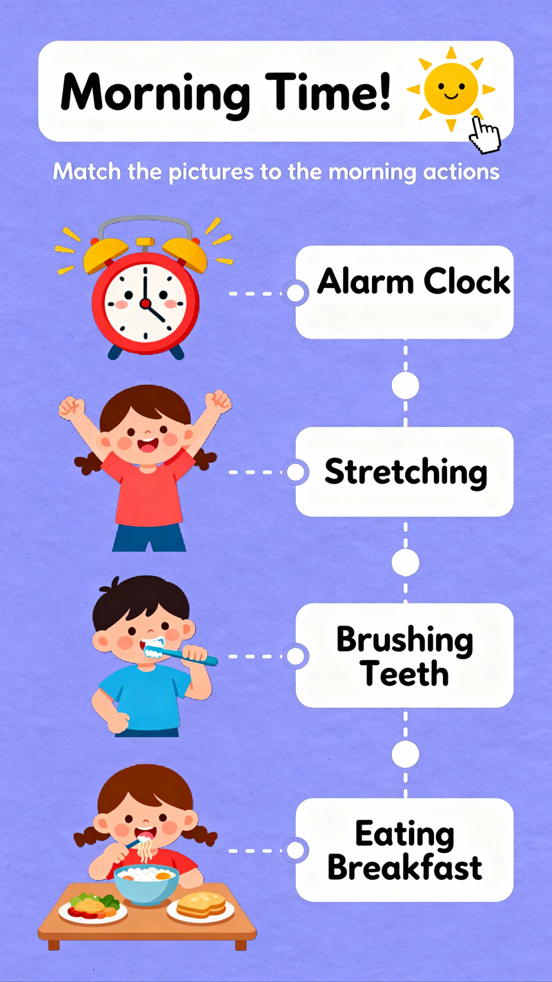Morning Time Activity for Kids | Fun Learning Sheet Morning Time Activity for Kids | Fun Learning Sheet