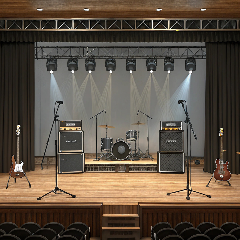 Incredible Stage Setup for Music Bands Incredible Stage Setup for Music Bands