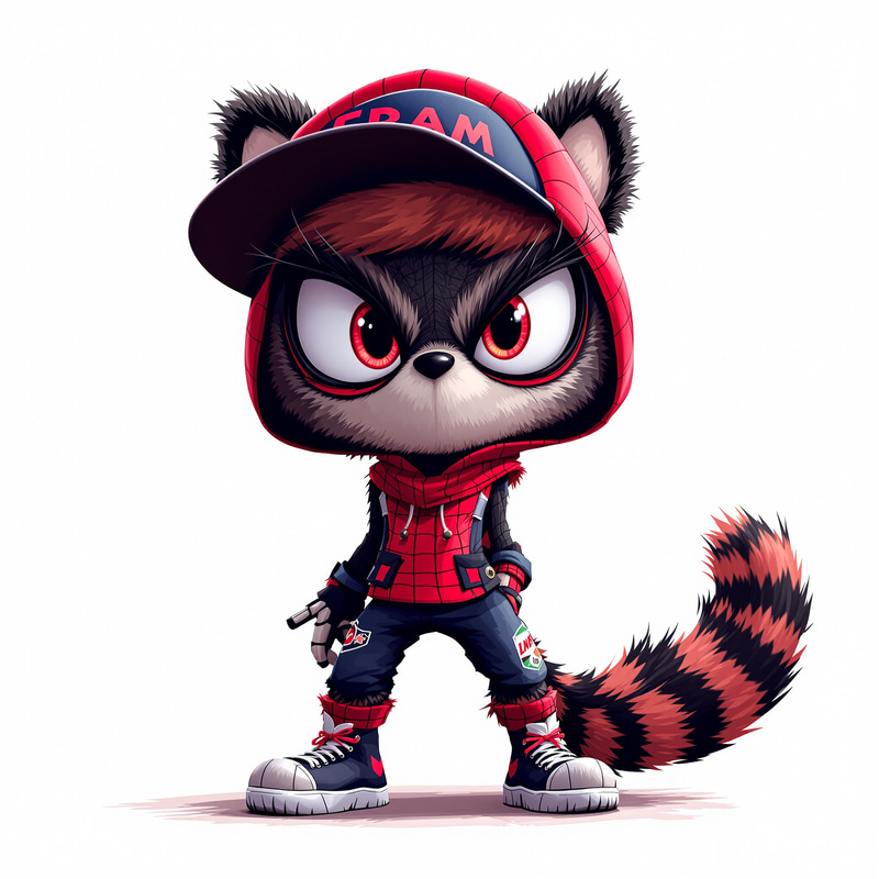 Child-Friendly Spider Mascot Design in Red and Black Child-Friendly Spider Mascot Design in Red and Black